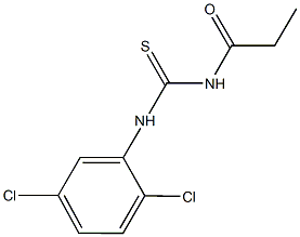 N-(2,5-dichlorophenyl)-N'-propionylthiourea Struktur