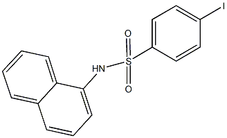 4-iodo-N-(1-naphthyl)benzenesulfonamide Struktur