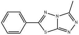 3-methyl-6-phenyl[1,2,4]triazolo[3,4-b][1,3,4]thiadiazole Struktur