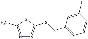 5-[(3-iodobenzyl)sulfanyl]-1,3,4-thiadiazol-2-amine Struktur