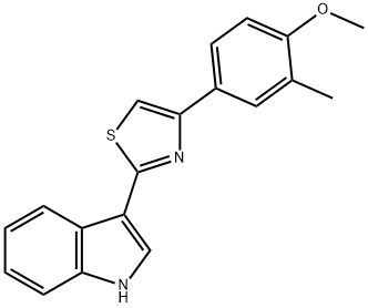 3-[4-(4-methoxy-3-methylphenyl)-1,3-thiazol-2-yl]-1H-indole Struktur