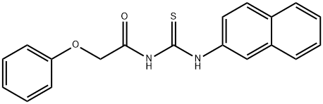 N-(2-naphthyl)-N'-(phenoxyacetyl)thiourea Struktur