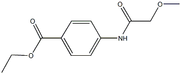 ethyl 4-[(methoxyacetyl)amino]benzoate Struktur