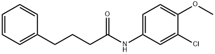 N-(3-chloro-4-methoxyphenyl)-4-phenylbutanamide Struktur