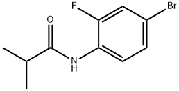 N-(4-bromo-2-fluorophenyl)-2-methylpropanamide Struktur