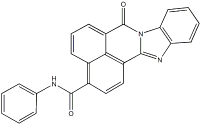 7-oxo-N-phenyl-7H-benzimidazo[2,1-a]benzo[de]isoquinoline-3-carboxamide Struktur