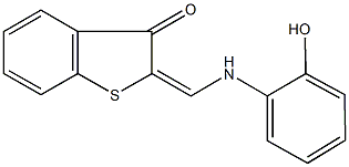 2-[(2-hydroxyanilino)methylene]-1-benzothiophen-3(2H)-one Struktur