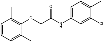 N-(3-chloro-4-methylphenyl)-2-(2,6-dimethylphenoxy)acetamide Struktur