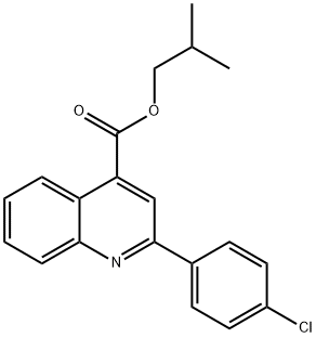 isobutyl 2-(4-chlorophenyl)-4-quinolinecarboxylate Struktur