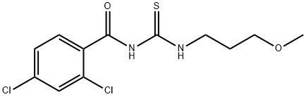 N-(2,4-dichlorobenzoyl)-N'-(3-methoxypropyl)thiourea Struktur