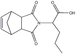 2-(3,5-dioxo-4-azatricyclo[5.2.1.0~2,6~]dec-8-en-4-yl)pentanoic acid Struktur