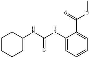 methyl 2-{[(cyclohexylamino)carbonyl]amino}benzoate Struktur