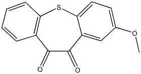 2-methoxydibenzo[b,f]thiepine-10,11-dione Struktur