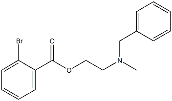 2-[benzyl(methyl)amino]ethyl 2-bromobenzoate Struktur