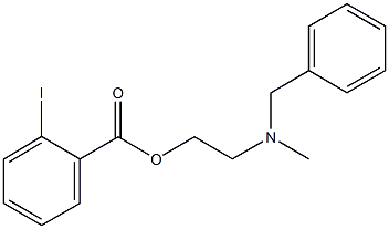 2-[benzyl(methyl)amino]ethyl 2-iodobenzoate Struktur