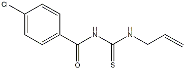 N-allyl-N'-(4-chlorobenzoyl)thiourea Struktur