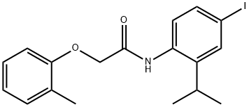 N-(4-iodo-2-isopropylphenyl)-2-(2-methylphenoxy)acetamide Struktur