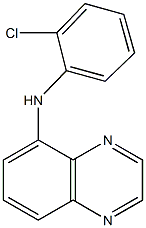 N-(2-chlorophenyl)-N-(5-quinoxalinyl)amine Struktur