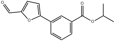 isopropyl 3-(5-formyl-2-furyl)benzoate Struktur