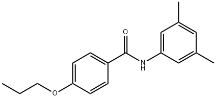 N-(3,5-dimethylphenyl)-4-propoxybenzamide Struktur