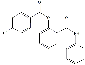 2-(anilinocarbonyl)phenyl 4-chlorobenzoate Struktur