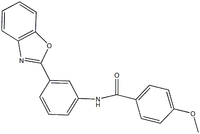 N-[3-(1,3-benzoxazol-2-yl)phenyl]-4-methoxybenzamide Struktur