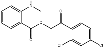 2-(2,4-dichlorophenyl)-2-oxoethyl 2-(methylamino)benzoate Struktur