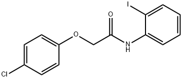 2-(4-chlorophenoxy)-N-(2-iodophenyl)acetamide Struktur