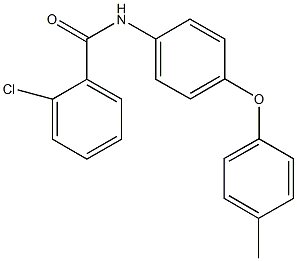 2-chloro-N-[4-(4-methylphenoxy)phenyl]benzamide Struktur