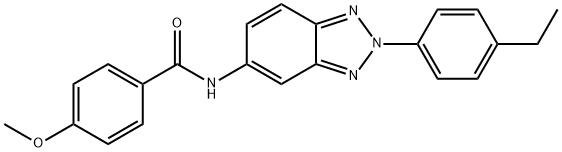 N-[2-(4-ethylphenyl)-2H-1,2,3-benzotriazol-5-yl]-4-methoxybenzamide Struktur