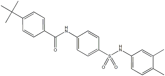 4-tert-butyl-N-{4-[(3,4-dimethylanilino)sulfonyl]phenyl}benzamide Struktur