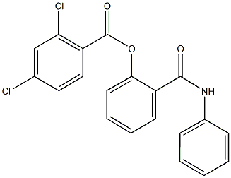 2-(anilinocarbonyl)phenyl 2,4-dichlorobenzoate Struktur