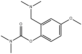 2-[(dimethylamino)methyl]-4-methoxyphenyl dimethylcarbamate Struktur