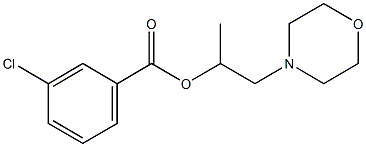 1-methyl-2-(4-morpholinyl)ethyl 3-chlorobenzoate Struktur