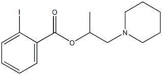 1-methyl-2-(1-piperidinyl)ethyl 2-iodobenzoate Struktur