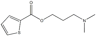 3-(dimethylamino)propyl 2-thiophenecarboxylate Struktur