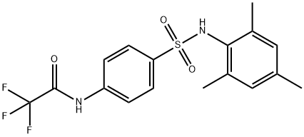 2,2,2-trifluoro-N-{4-[(mesitylamino)sulfonyl]phenyl}acetamide Struktur