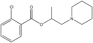 1-methyl-2-(1-piperidinyl)ethyl 2-chlorobenzoate Struktur