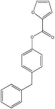 4-benzylphenyl 2-furoate Struktur