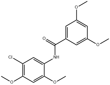 N-(5-chloro-2,4-dimethoxyphenyl)-3,5-dimethoxybenzamide Struktur