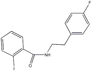 N-[2-(4-fluorophenyl)ethyl]-2-iodobenzamide Struktur