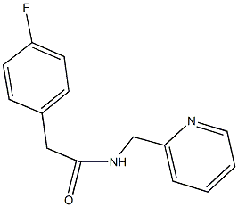 2-(4-fluorophenyl)-N-(2-pyridinylmethyl)acetamide Struktur