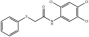 2-(phenylsulfanyl)-N-(2,4,5-trichlorophenyl)acetamide Struktur