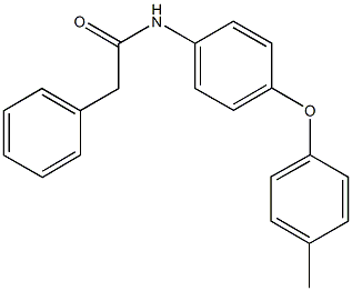 N-[4-(4-methylphenoxy)phenyl]-2-phenylacetamide Struktur