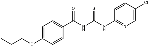 N-(5-chloro-2-pyridinyl)-N'-(4-propoxybenzoyl)thiourea Struktur