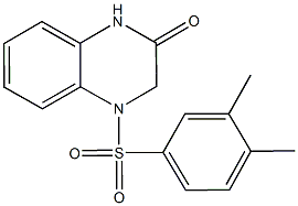 4-[(3,4-dimethylphenyl)sulfonyl]-3,4-dihydro-2(1H)-quinoxalinone Struktur