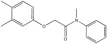 2-(3,4-dimethylphenoxy)-N-methyl-N-phenylacetamide Struktur