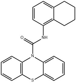 N-(5,6,7,8-tetrahydro-1-naphthalenyl)-10H-phenothiazine-10-carboxamide Struktur