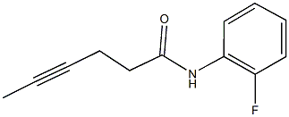 N-(2-fluorophenyl)hex-4-ynamide Struktur