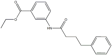 ethyl 3-[(4-phenylbutanoyl)amino]benzoate Struktur